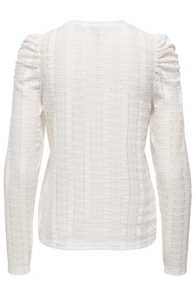 Only witte dames t-shirt | Achteraanzicht