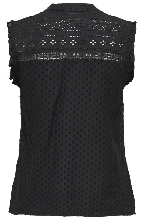 Only zwarte dames top | Achteraanzicht