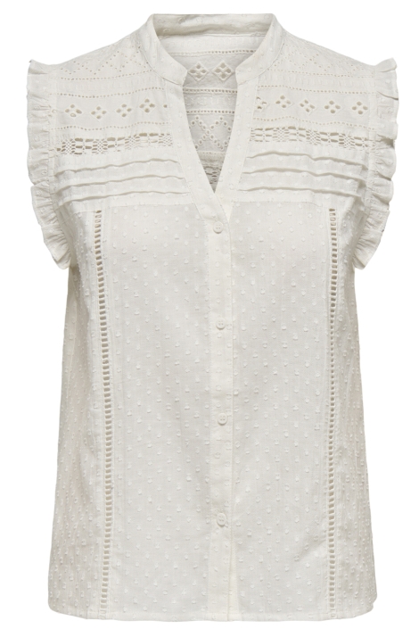 Only witte dames blouse | Vooraanzicht