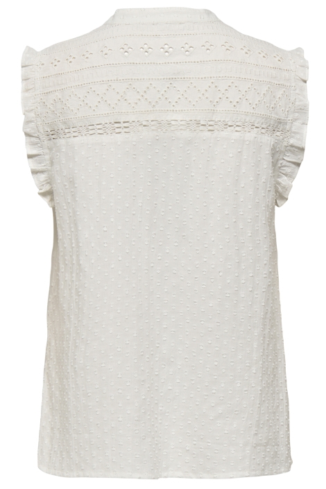 Only witte dames blouse | Achteraanzicht