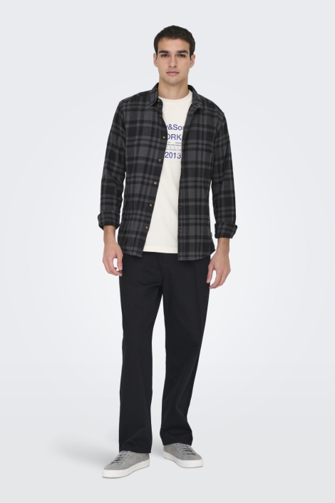 Only & Sons zwarte heren overhemd | Model