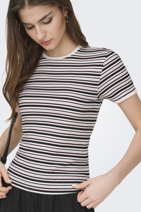 Jacqueline de Yong zwarte dames t-shirt |