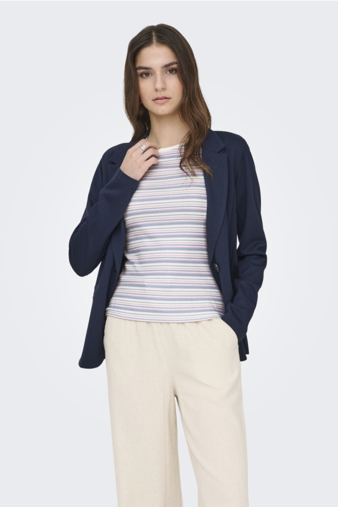 Jacqueline de Yong blauwe dames t-shirt | Model