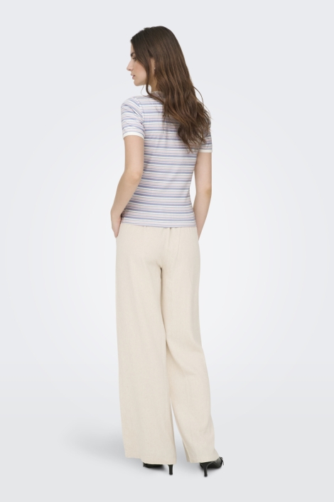 Jacqueline de Yong blauwe dames t-shirt | Model