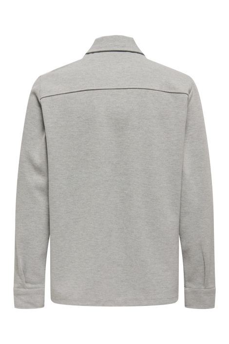 Only & Sons grijze heren overhemd | Achteraanzicht