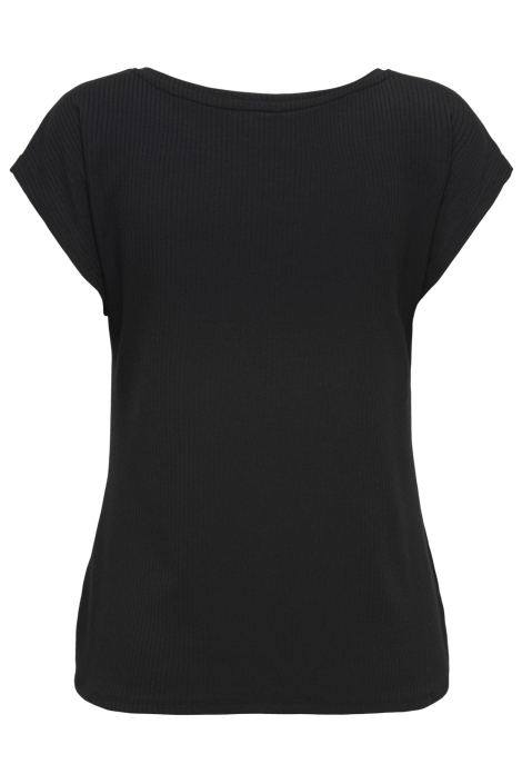 Only zwarte dames t-shirt | Achteraanzicht