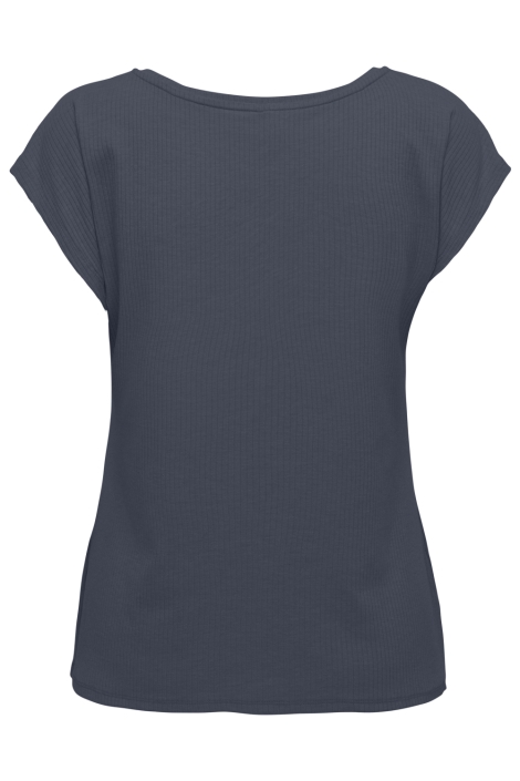 Only blauwe dames t-shirt | Achteraanzicht