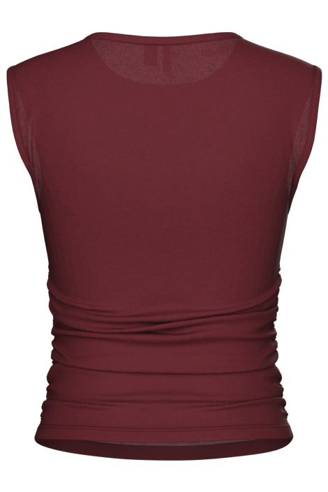 Pieces bordeaux dames top | Achteraanzicht