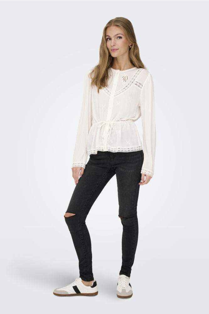 Jacqueline de Yong witte dames blouse | Model