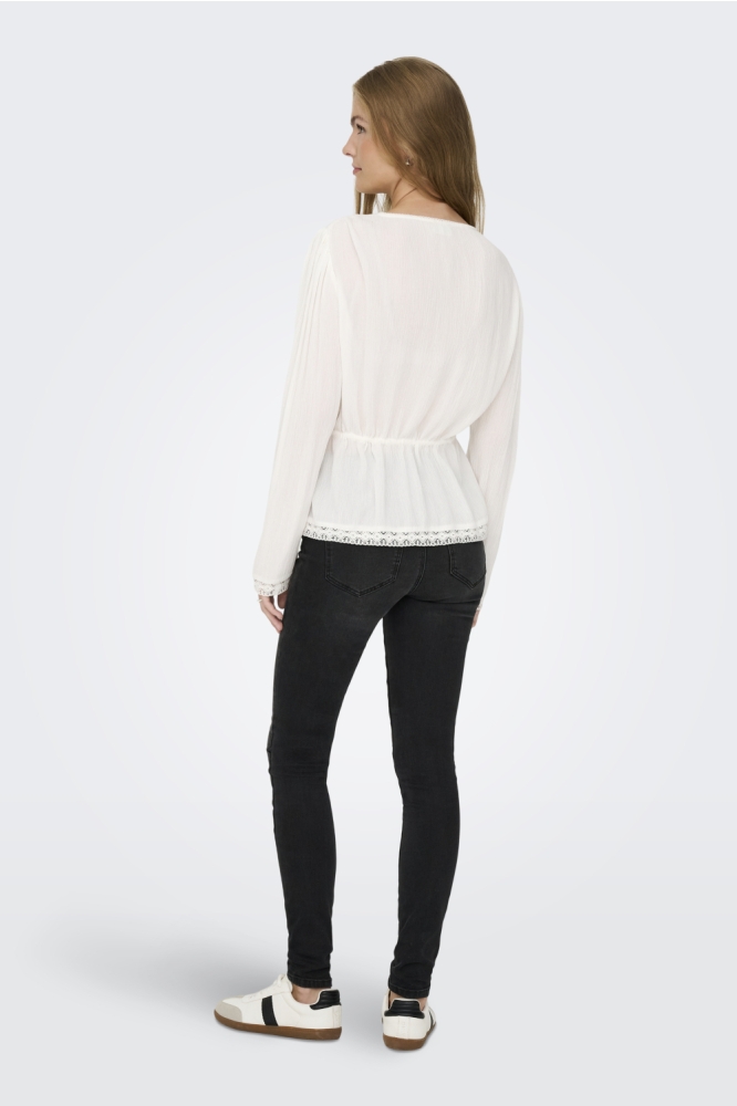 Jacqueline de Yong witte dames blouse | Model