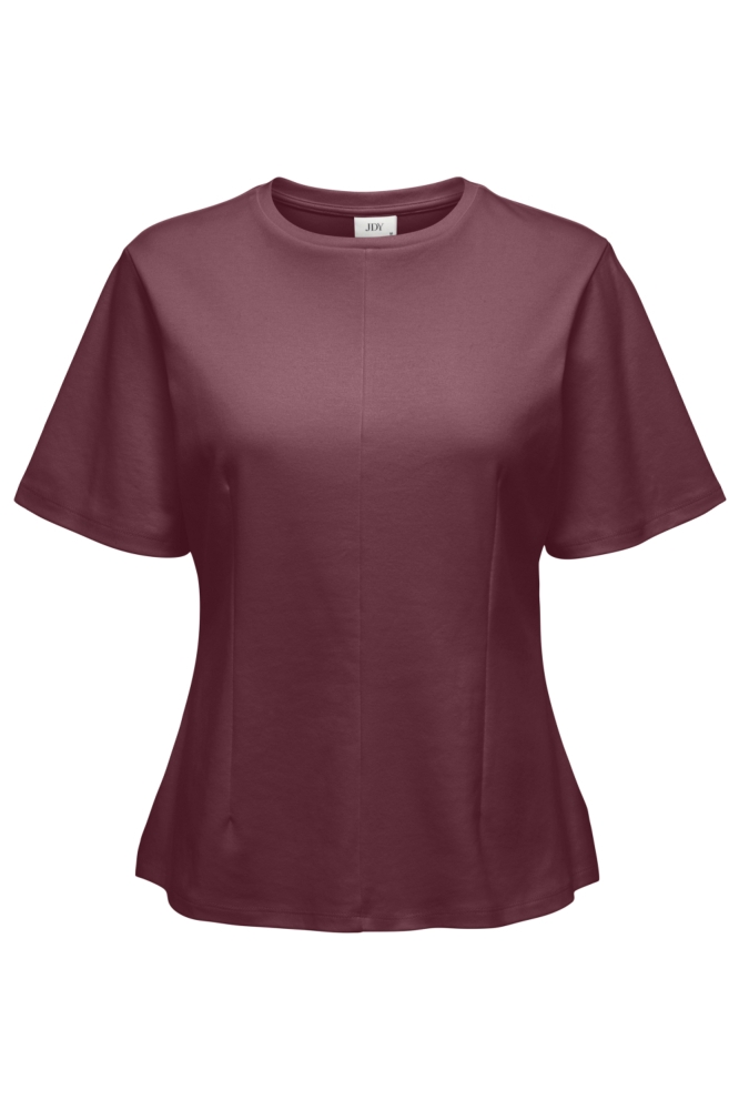 Jacqueline de Yong bordeaux dames t-shirt | Vooraanzicht