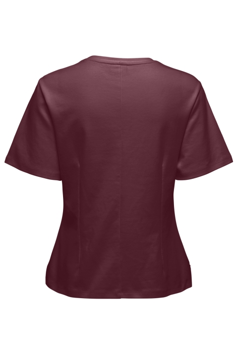 Jacqueline de Yong bordeaux dames t-shirt | Achteraanzicht