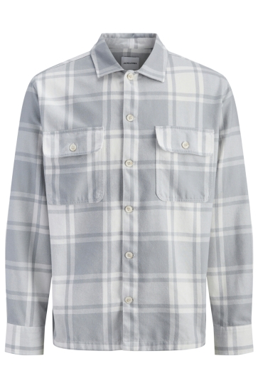 Jack & Jones Overhemd JJECHARGE OVERSHIRT LS NOOS 12278969 GLACIER GRAY