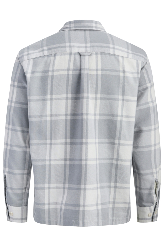 Jack & Jones grijze heren overhemd | Achteraanzicht