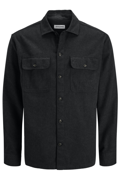 Jack & Jones zwarte heren overhemd | Vooraanzicht