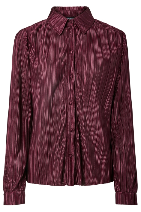 Pieces bordeaux dames blouse | Vooraanzicht