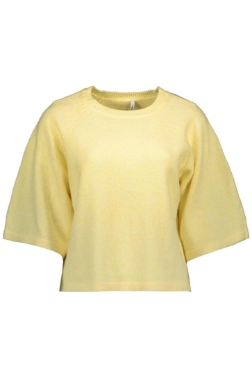 Only Trui ONLGLORY LIFE 2/4 O-NECK EX KNT 15351150 LEMON MERINGUE