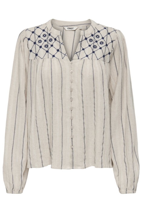 Only beige dames blouse | Vooraanzicht