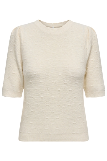 Only Trui ONLKATIA SS STRUCTURE O-NECK CC KNT 15350776 WHITECAP GRAY/MELANGE