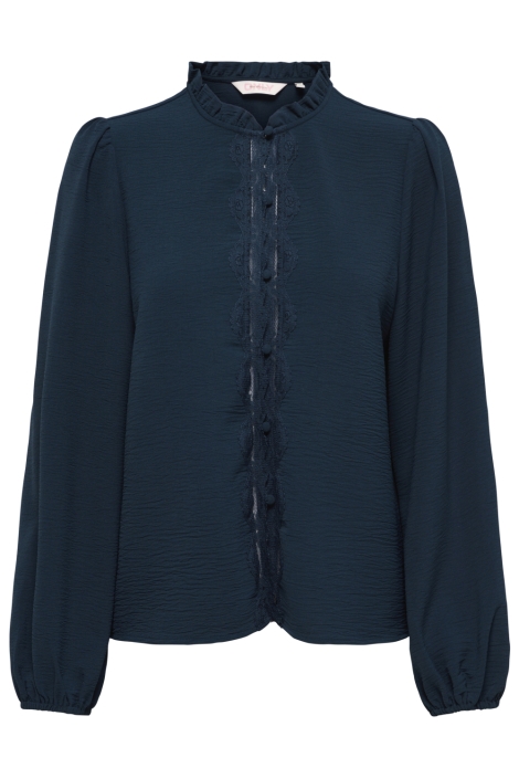 Only blauwe dames blouse | Vooraanzicht
