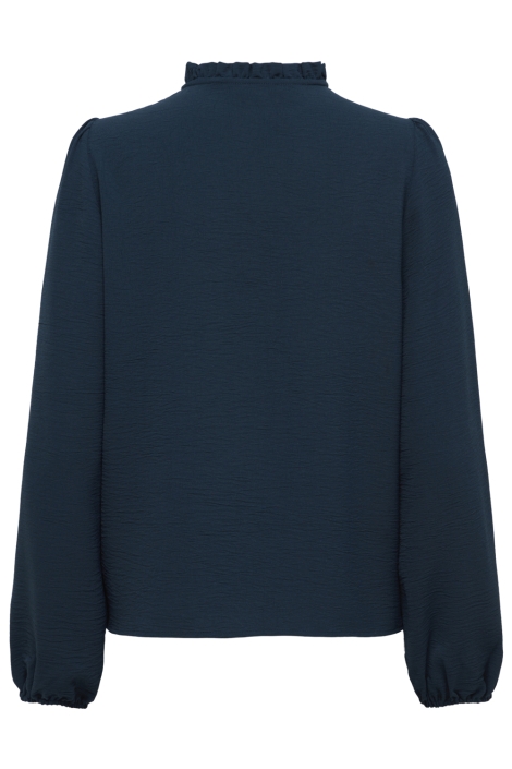 Only blauwe dames blouse | Achteraanzicht