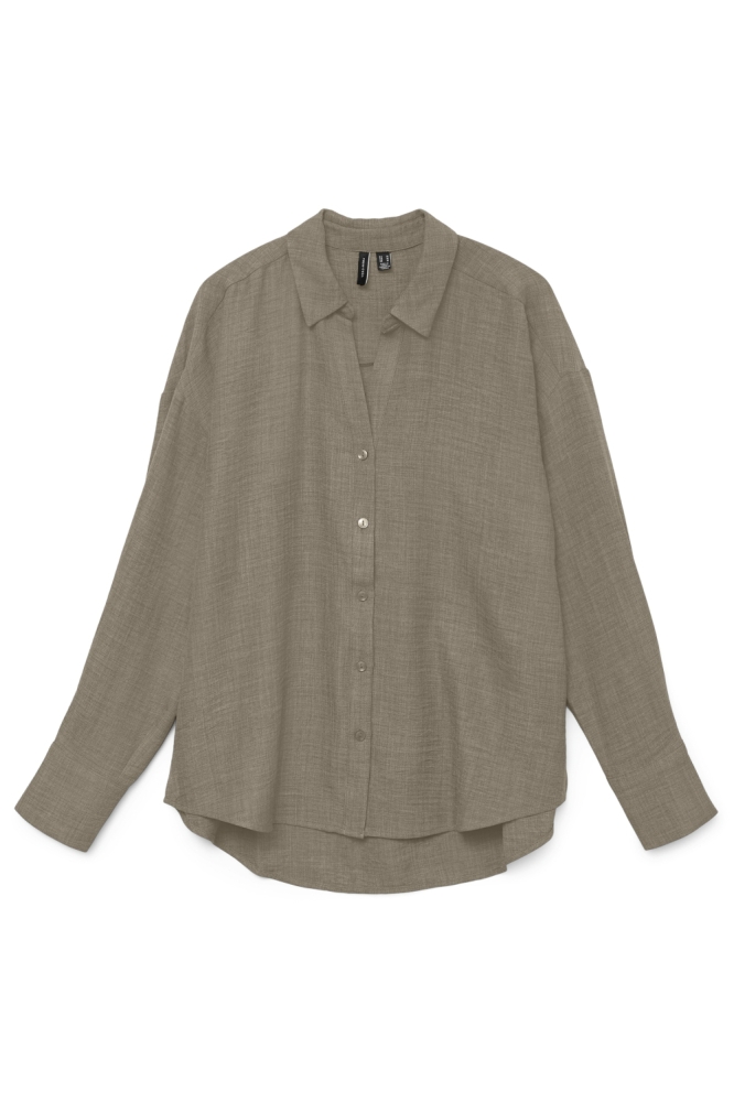 Vero Moda camel dames blouse | Vooraanzicht