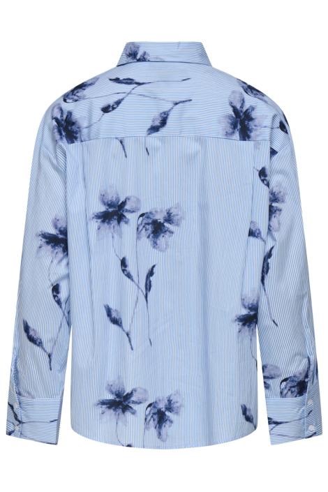 Only blauwe dames blouse | Achteraanzicht