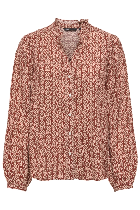 Only oranje dames blouse | Vooraanzicht