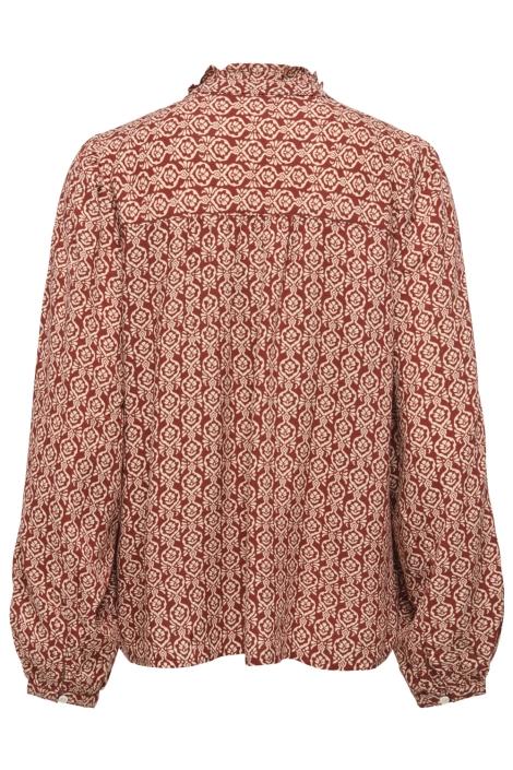 Only oranje dames blouse | Achteraanzicht