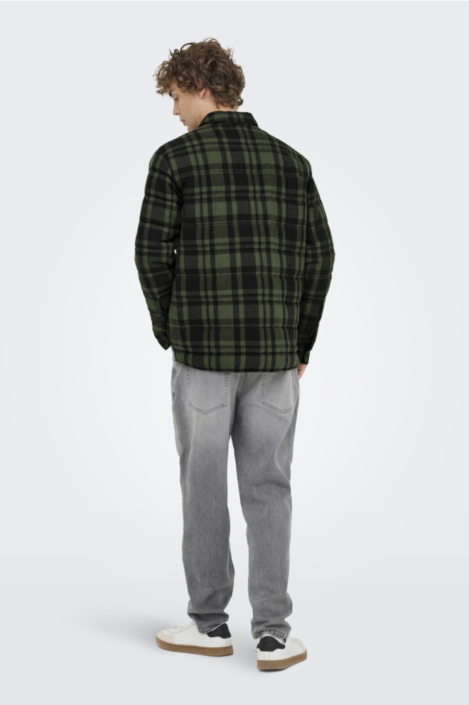 Only & Sons groene heren overhemd | Model