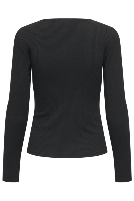 Jacqueline de Yong zwarte dames t-shirt | Achteraanzicht