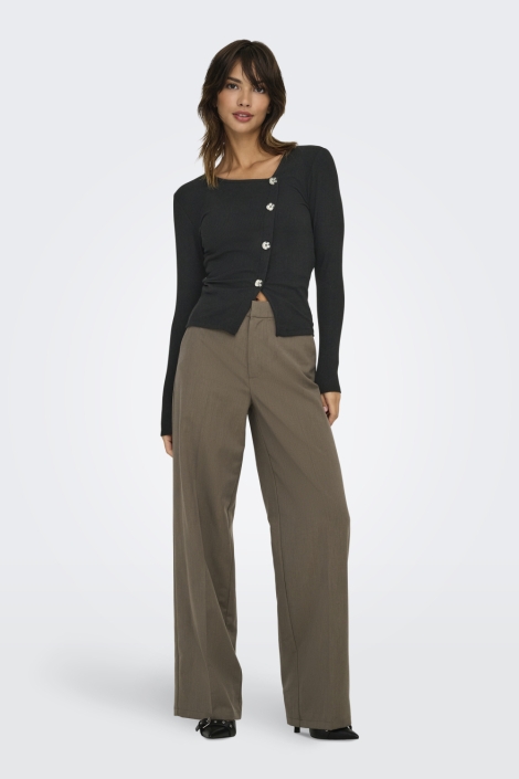 Jacqueline de Yong zwarte dames t-shirt | Model