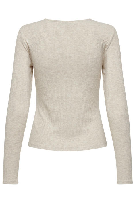 Jacqueline de Yong beige dames t-shirt | Achteraanzicht