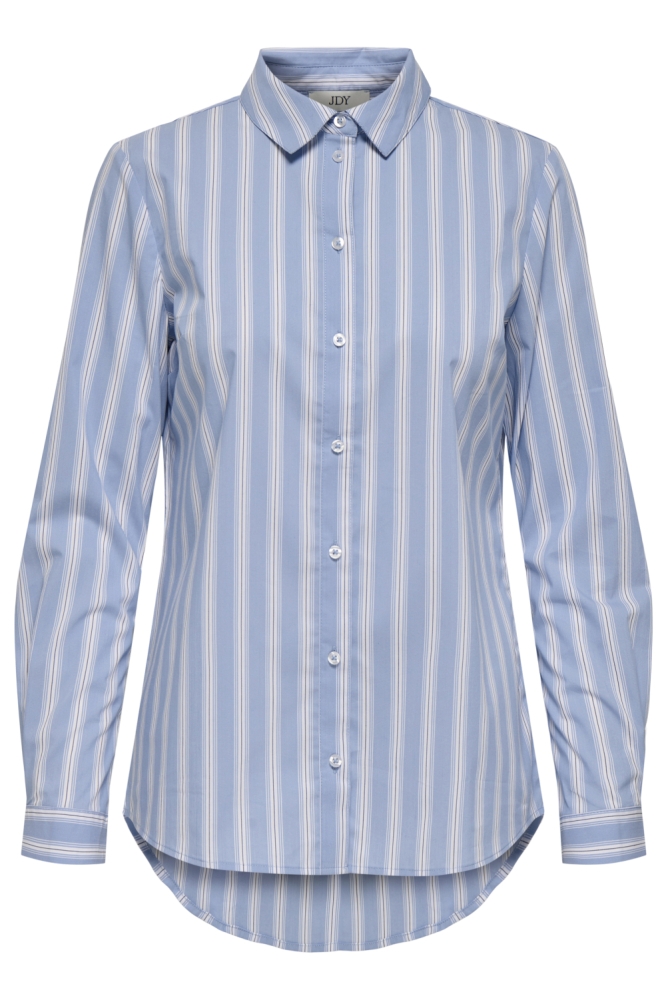 Jacqueline de Yong blauwe dames blouse | Vooraanzicht