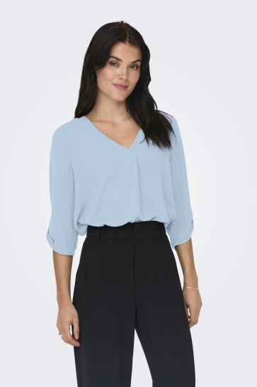 Jacqueline de Yong JDYDIVYA LIFE 3/4 TOP WVN NOOS 15226911 Cerulean