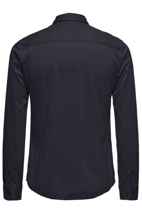Only & Sons blauwe heren overhemd | Achteraanzicht