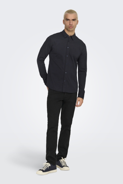 Only & Sons blauwe heren overhemd | Model