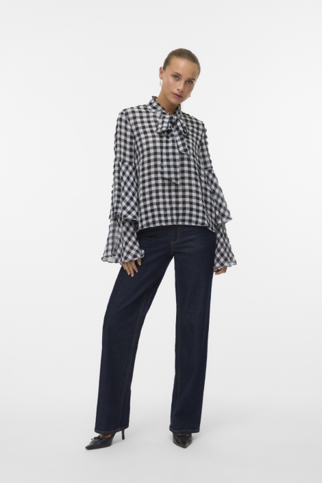 Vero Moda zwarte dames blouse | Model