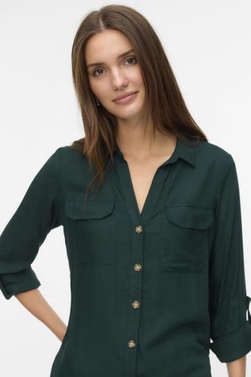 Vero Moda VMBUMPY L/S SHIRT NEW WVN NOOS 10275283 Pine Grove