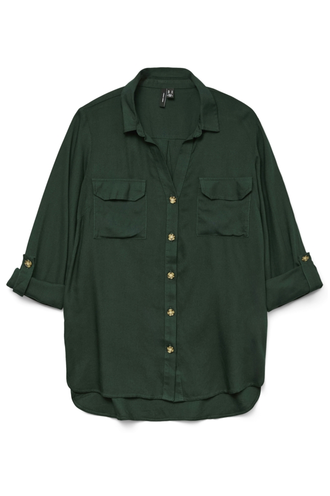 Vero Moda groene dames blouse | Vooraanzicht