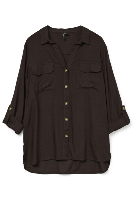 Vero Moda bruine dames blouse | Vooraanzicht