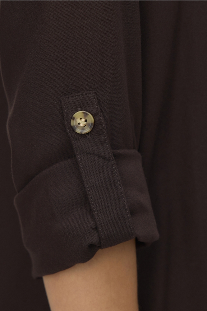 Vero Moda bruine dames blouse | Close up