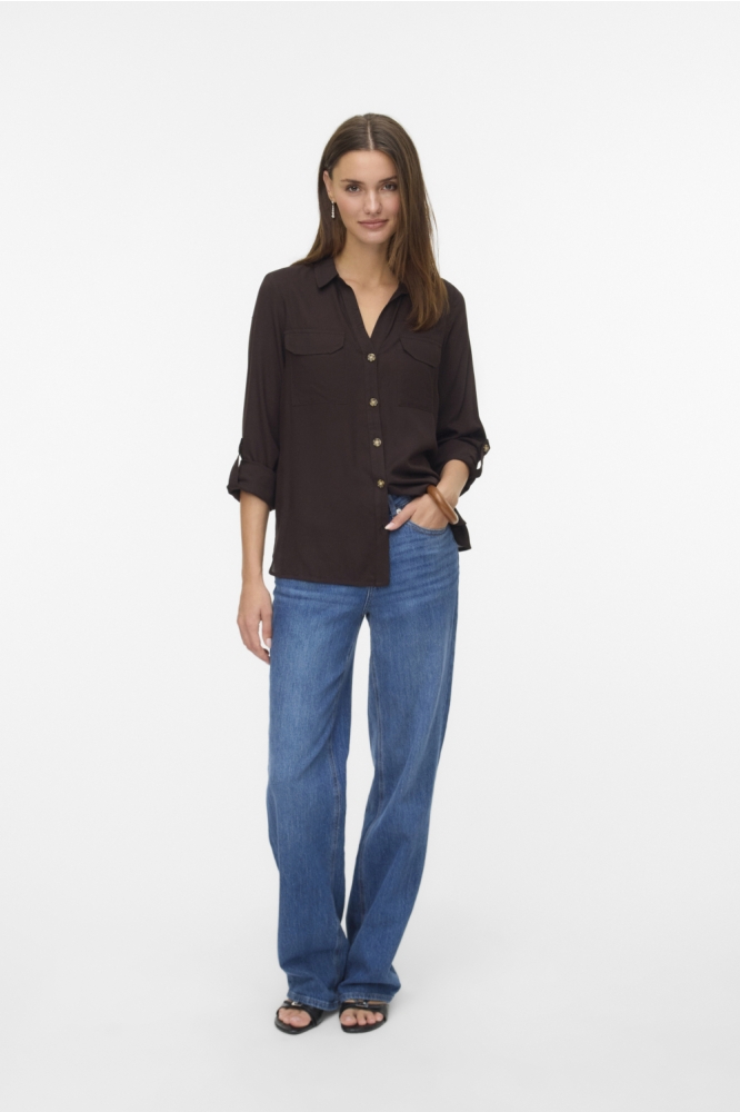Vero Moda bruine dames blouse | Model