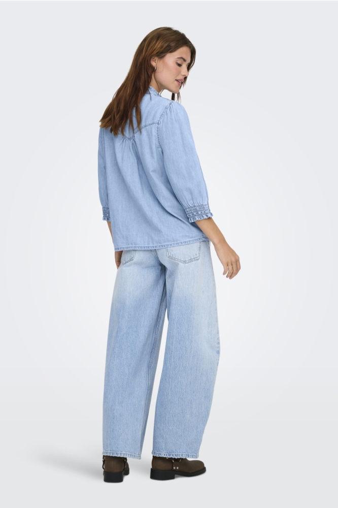 Only blauwe dames blouse | 