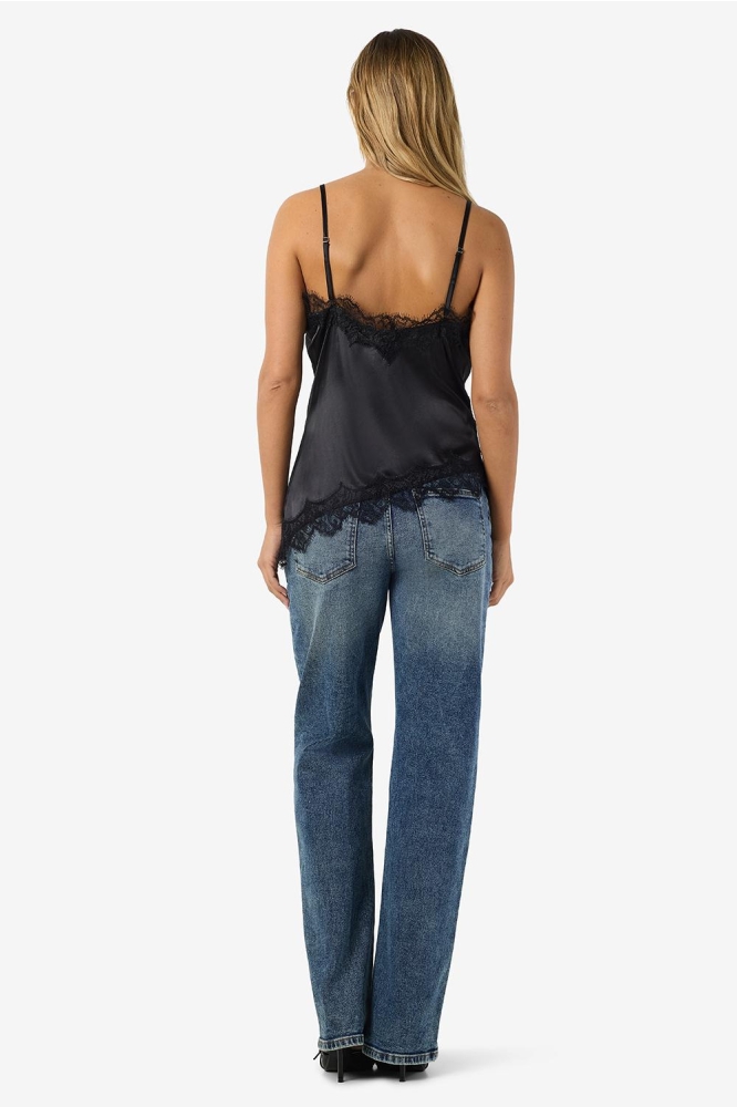 Noisy may zwarte dames top | Model