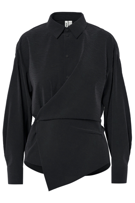 Hypedrop zwarte dames blouse | Vooraanzicht