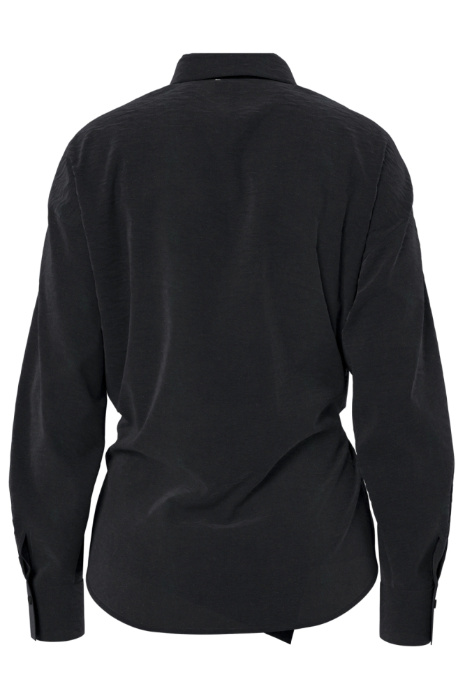 Hypedrop zwarte dames blouse | Achteraanzicht