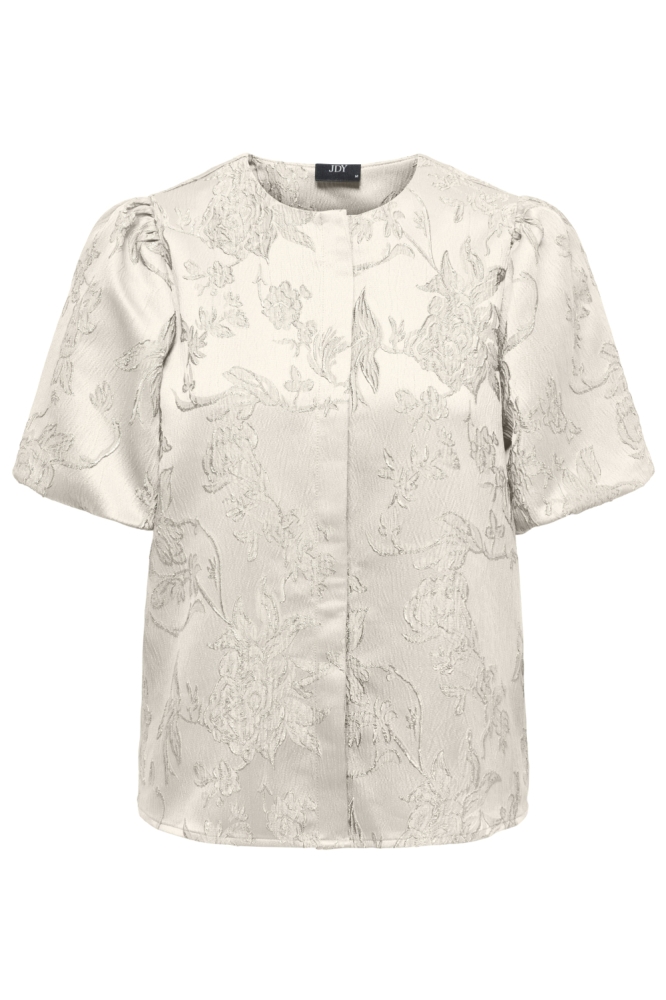 Jacqueline de Yong beige dames blouse | Vooraanzicht
