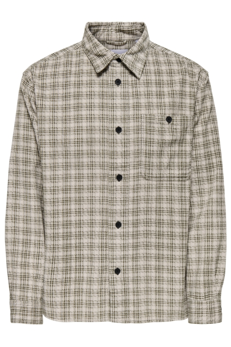 Only & Sons groene heren overhemd | Vooraanzicht