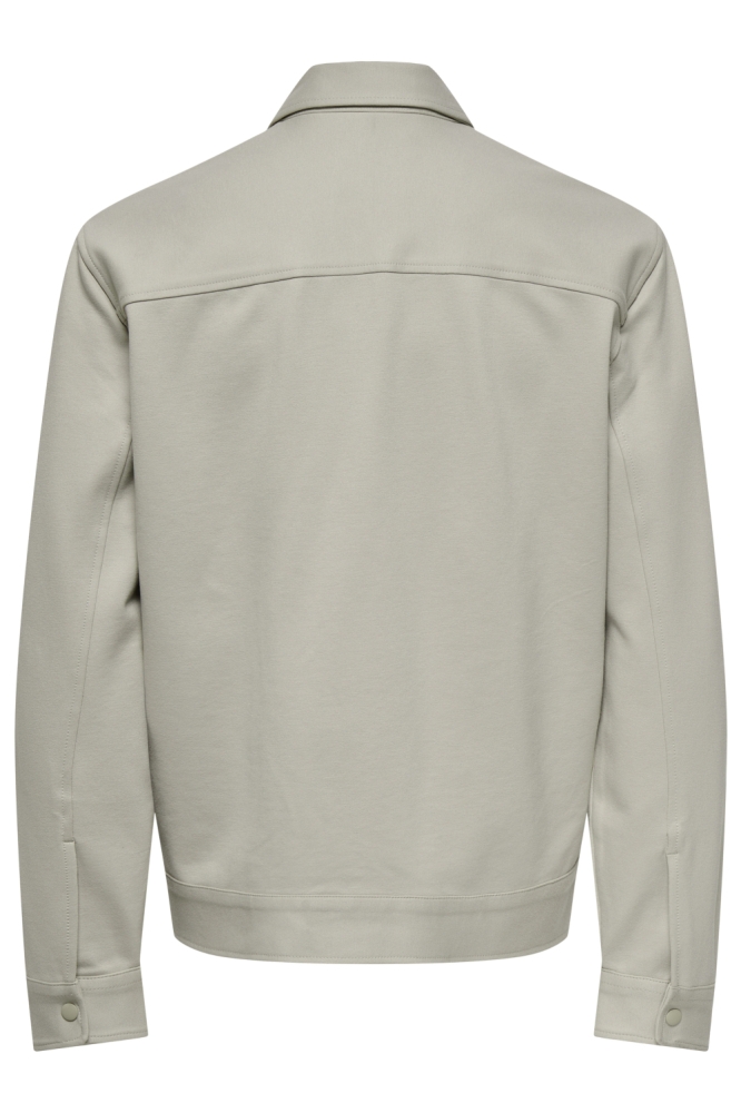 Only & Sons ecru heren vest | Achteraanzicht